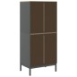 vidaXL Kleiderschrank FLORO Grau 77x53x171 cm Massivholz Kiefer vidaXL Kleiderschrank FLORO Grau 77x53x171 cm Massivholz Kiefer