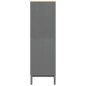 vidaXL Kleiderschrank FLORO Grau 77x53x171 cm Massivholz Kiefer vidaXL Kleiderschrank FLORO Grau 77x53x171 cm Massivholz Kiefer