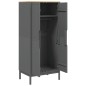 vidaXL Kleiderschrank FLORO Grau 77x53x171 cm Massivholz Kiefer vidaXL Kleiderschrank FLORO Grau 77x53x171 cm Massivholz Kiefer