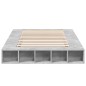 vidaXL Bettgestell Betongrau 120x190 cm Holzwerkstoff vidaXL Bettgestell Betongrau 120x190 cm Holzwerkstoff