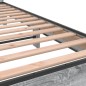 vidaXL Bettgestell Grau Sonoma 135x190 cm Holzwerkstoff und Metall vidaXL Bettgestell Grau Sonoma 135x190 cm Holzwerkstoff und Metall