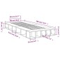 vidaXL Bettgestell Schwarz 90x190 cm Holzwerkstoff vidaXL Bettgestell Schwarz 90x190 cm Holzwerkstoff