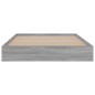 vidaXL Bettgestell Grau Sonoma 90x190 cm Holzwerkstoff vidaXL Bettgestell Grau Sonoma 90x190 cm Holzwerkstoff