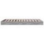 vidaXL Bettgestell Grau Sonoma 90x190 cm Holzwerkstoff vidaXL Bettgestell Grau Sonoma 90x190 cm Holzwerkstoff