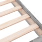 vidaXL Bettgestell Grau Sonoma 90x190 cm Holzwerkstoff vidaXL Bettgestell Grau Sonoma 90x190 cm Holzwerkstoff