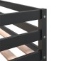 vidaXL Etagenbett mit Vorhängen Weiß Schwarz 90x200 cm Kiefernholz vidaXL Etagenbett mit Vorhängen Weiß Schwarz 90x200 cm Kiefernholz