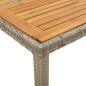 vidaXL 5-tlg. Garten-Essgruppe mit Kissen Grau Poly Rattan Akazie vidaXL 5-tlg. Garten-Essgruppe mit Kissen Grau Poly Rattan Akazie