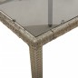 vidaXL 7-tlg. Garten-Essgruppe mit Kissen Grau Poly Rattan und Glas vidaXL 7-tlg. Garten-Essgruppe mit Kissen Grau Poly Rattan und Glas