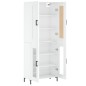 vidaXL Highboard Hochglanz-Weiß 69,5x34x180 cm Holzwerkstoff vidaXL Highboard Hochglanz-Weiß 69,5x34x180 cm Holzwerkstoff