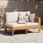 vidaXL Gartensofa mit 1 Armlehne 2-Sitzer Massivholz Akazie vidaXL Gartensofa mit 1 Armlehne 2-Sitzer Massivholz Akazie