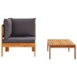 vidaXL 2-tlg. Garten-Sofa-Set mit Kissen Massivholz Akazie vidaXL 2-tlg. Garten-Sofa-Set mit Kissen Massivholz Akazie