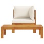 vidaXL 2-tlg. Garten-Sofa-Set mit Kissen Massivholz Akazie vidaXL 2-tlg. Garten-Sofa-Set mit Kissen Massivholz Akazie