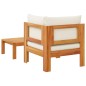 vidaXL 2-tlg. Garten-Sofa-Set mit Kissen Massivholz Akazie vidaXL 2-tlg. Garten-Sofa-Set mit Kissen Massivholz Akazie