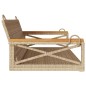 vidaXL Hängebank Beige 109x62x40 cm Poly Rattan vidaXL Hängebank Beige 109x62x40 cm Poly Rattan