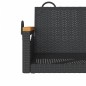 vidaXL Hängesessel Schwarz 63x62x40 cm Poly Rattan vidaXL Hängesessel Schwarz 63x62x40 cm Poly Rattan