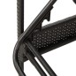 vidaXL Sonnenliege mit Auflage Schwarz 63x200x81 cm Poly Rattan vidaXL Sonnenliege mit Auflage Schwarz 63x200x81 cm Poly Rattan