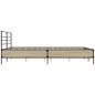vidaXL Bettgestell Sonoma-Eiche 150x200 cm Holzwerkstoff und Metall vidaXL Bettgestell Sonoma-Eiche 150x200 cm Holzwerkstoff und Metall