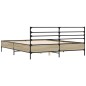 vidaXL Bettgestell Sonoma-Eiche 150x200 cm Holzwerkstoff und Metall vidaXL Bettgestell Sonoma-Eiche 150x200 cm Holzwerkstoff und Metall