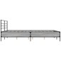 vidaXL Bettgestell Grau Sonoma 160x200 cm Holzwerkstoff und Metall vidaXL Bettgestell Grau Sonoma 160x200 cm Holzwerkstoff und Metall