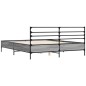 vidaXL Bettgestell Grau Sonoma 160x200 cm Holzwerkstoff und Metall vidaXL Bettgestell Grau Sonoma 160x200 cm Holzwerkstoff und Metall