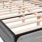 vidaXL Bettgestell Grau Sonoma 160x200 cm Holzwerkstoff und Metall vidaXL Bettgestell Grau Sonoma 160x200 cm Holzwerkstoff und Metall