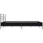 vidaXL Bettgestell Schwarz 180x200 cm Holzwerkstoff und Metall vidaXL Bettgestell Schwarz 180x200 cm Holzwerkstoff und Metall