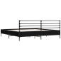 vidaXL Bettgestell Schwarz 180x200 cm Holzwerkstoff und Metall vidaXL Bettgestell Schwarz 180x200 cm Holzwerkstoff und Metall