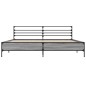 vidaXL Bettgestell Grau Sonoma 180x200 cm Holzwerkstoff und Metall vidaXL Bettgestell Grau Sonoma 180x200 cm Holzwerkstoff und Metall