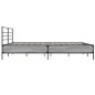 vidaXL Bettgestell Grau Sonoma 180x200 cm Holzwerkstoff und Metall vidaXL Bettgestell Grau Sonoma 180x200 cm Holzwerkstoff und Metall