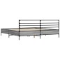 vidaXL Bettgestell Grau Sonoma 180x200 cm Holzwerkstoff und Metall vidaXL Bettgestell Grau Sonoma 180x200 cm Holzwerkstoff und Metall