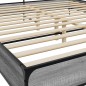 vidaXL Bettgestell Grau Sonoma 180x200 cm Holzwerkstoff und Metall vidaXL Bettgestell Grau Sonoma 180x200 cm Holzwerkstoff und Metall