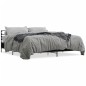 vidaXL Bettgestell Schwarz 200x200 cm Holzwerkstoff und Metall vidaXL Bettgestell Schwarz 200x200 cm Holzwerkstoff und Metall