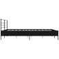 vidaXL Bettgestell Schwarz 200x200 cm Holzwerkstoff und Metall vidaXL Bettgestell Schwarz 200x200 cm Holzwerkstoff und Metall