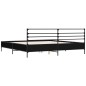 vidaXL Bettgestell Schwarz 200x200 cm Holzwerkstoff und Metall vidaXL Bettgestell Schwarz 200x200 cm Holzwerkstoff und Metall