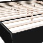 vidaXL Bettgestell Schwarz 200x200 cm Holzwerkstoff und Metall vidaXL Bettgestell Schwarz 200x200 cm Holzwerkstoff und Metall