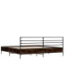 vidaXL Bettgestell Braun Eichen-Optik 140x190 cm Holzwerkstoff Metall vidaXL Bettgestell Braun Eichen-Optik 140x190 cm Holzwerkstoff Metall