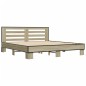 vidaXL Bettgestell Sonoma-Eiche 200x200 cm Holzwerkstoff und Metall vidaXL Bettgestell Sonoma-Eiche 200x200 cm Holzwerkstoff und Metall