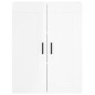 vidaXL Highboard Hochglanz-Weiß 69,5x34x180 cm Holzwerkstoff vidaXL Highboard Hochglanz-Weiß 69,5x34x180 cm Holzwerkstoff