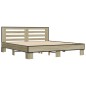 vidaXL Bettgestell Sonoma-Eiche 180x200 cm Holzwerkstoff und Metall vidaXL Bettgestell Sonoma-Eiche 180x200 cm Holzwerkstoff und Metall