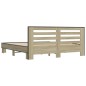 vidaXL Bettgestell Sonoma-Eiche 180x200 cm Holzwerkstoff und Metall vidaXL Bettgestell Sonoma-Eiche 180x200 cm Holzwerkstoff und Metall