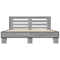 vidaXL Bettgestell Grau Sonoma 160x200 cm Holzwerkstoff und Metall vidaXL Bettgestell Grau Sonoma 160x200 cm Holzwerkstoff und Metall
