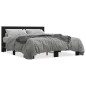 vidaXL Bettgestell Schwarz 150x200 cm Holzwerkstoff und Metall vidaXL Bettgestell Schwarz 150x200 cm Holzwerkstoff und Metall