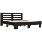 vidaXL Bettgestell Schwarz 150x200 cm Holzwerkstoff und Metall vidaXL Bettgestell Schwarz 150x200 cm Holzwerkstoff und Metall