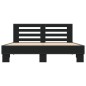 vidaXL Bettgestell Schwarz 150x200 cm Holzwerkstoff und Metall vidaXL Bettgestell Schwarz 150x200 cm Holzwerkstoff und Metall