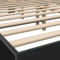 vidaXL Bettgestell Schwarz 150x200 cm Holzwerkstoff und Metall vidaXL Bettgestell Schwarz 150x200 cm Holzwerkstoff und Metall