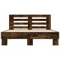 vidaXL Bettgestell Räuchereiche 140x200 cm Holzwerkstoff und Metall vidaXL Bettgestell Räuchereiche 140x200 cm Holzwerkstoff und Metall