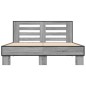 vidaXL Bettgestell Grau Sonoma 120x200 cm Holzwerkstoff und Metall vidaXL Bettgestell Grau Sonoma 120x200 cm Holzwerkstoff und Metall