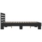 vidaXL Bettgestell Schwarz 140x190 cm Holzwerkstoff und Metall vidaXL Bettgestell Schwarz 140x190 cm Holzwerkstoff und Metall