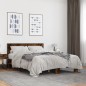 vidaXL Bettgestell Räuchereiche 120x190 cm Holzwerkstoff und Metall vidaXL Bettgestell Räuchereiche 120x190 cm Holzwerkstoff und Metall