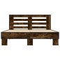 vidaXL Bettgestell Räuchereiche 120x190 cm Holzwerkstoff und Metall vidaXL Bettgestell Räuchereiche 120x190 cm Holzwerkstoff und Metall